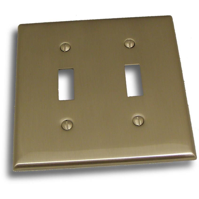 Residential Essentials 10822SN Double Switch in Satin Nickel